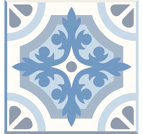 set de 12 Vinilos Adhesivos Azul Marbella