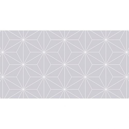 Alfombra Vinilica Geométrico Gris 97x48cm