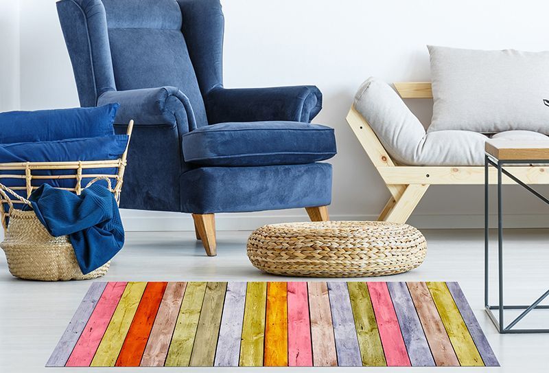 Alfombra Hidraulica - Madera Multicolor 120x48cm Alfombra Hidraulica - Madera Multicolor 120x48cm