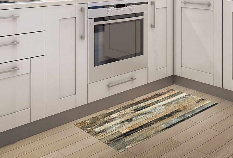 Alfombras Cocina - Madera Rústica Oscura 97x48cm Alfombras Cocina - Madera Rústica Oscura 97x48cm