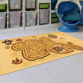 Alfombra Infantil Puzzle - Mapa del Tesoro 143x97