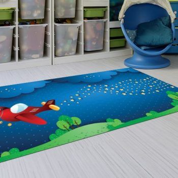 Alfombras para niños - Aeroespacial 143x97