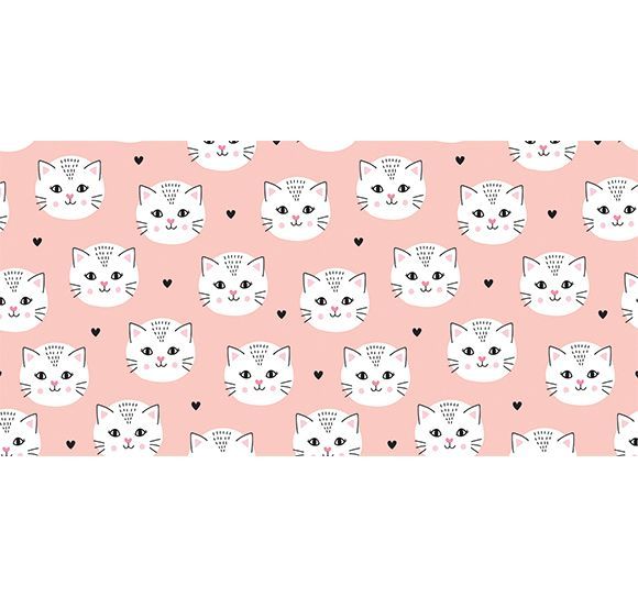 Alfombra Vinílica Infantil 97x48 - Gatitos