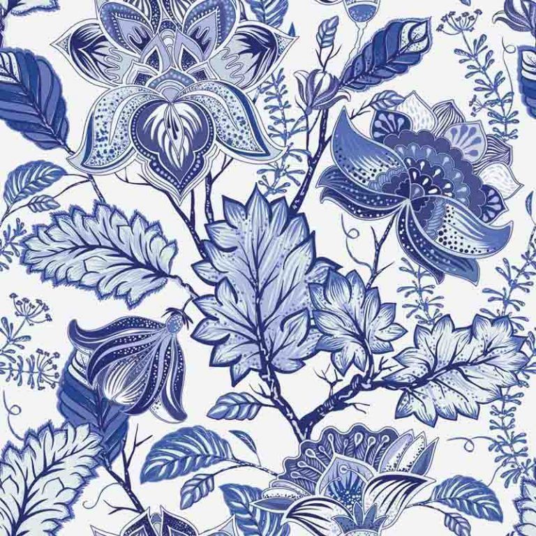 Azulejos Adhesivos Blue Flowers