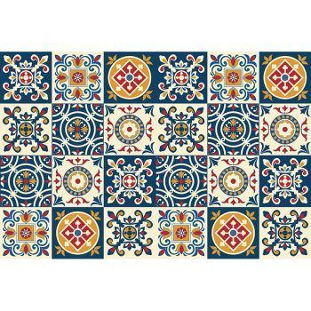 Vinilos ahdesivos Azul y naranja