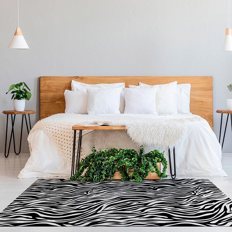 ALfombra Vinílica Black & White habitación