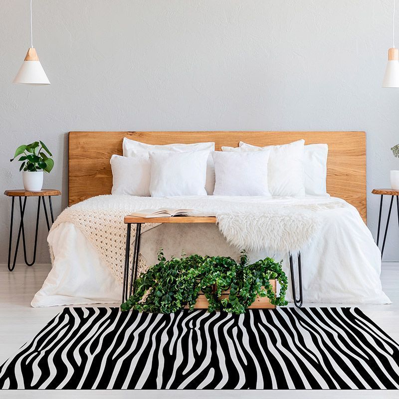 ALfombra Vinílica Black & White vertical habitación