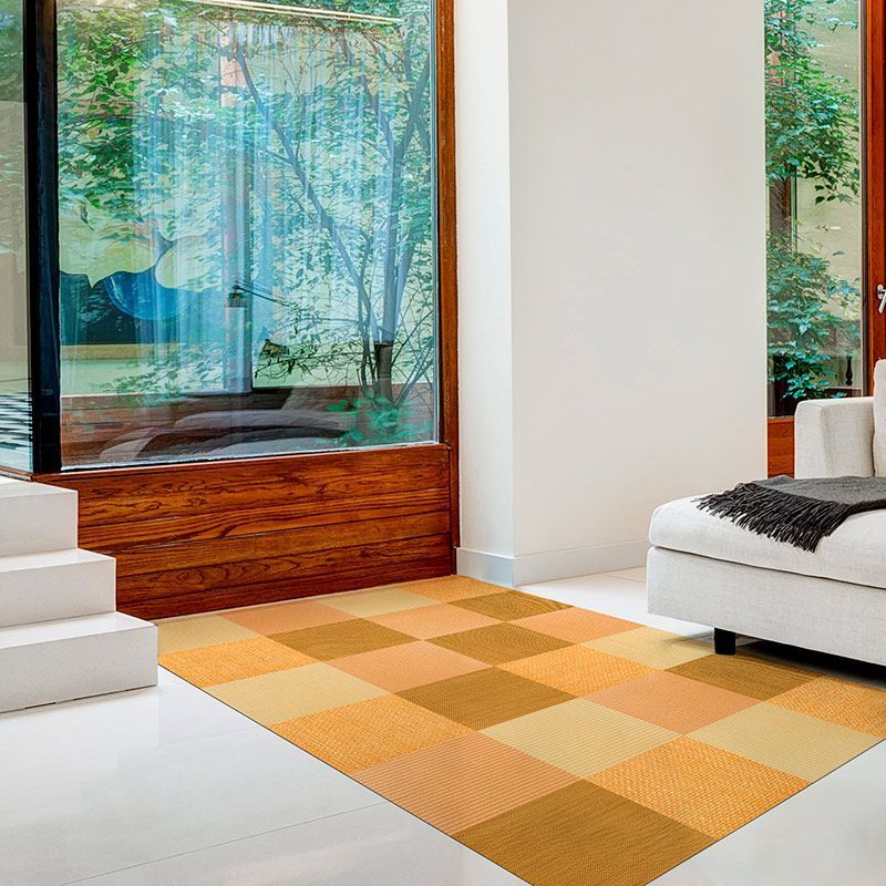 ALfombra Vinílica Yellow Squares salón ALfombra Vinílica Yellow Squares salón