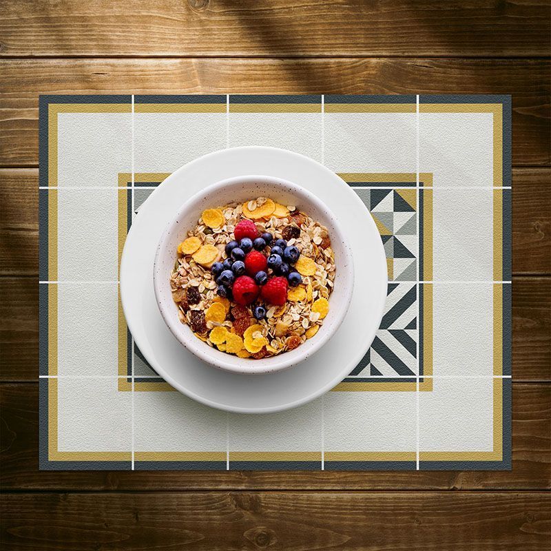 Set de 4 Individuales Alice Amarillo ambientación Set de 4 Individuales Alice Amarillo ambientación