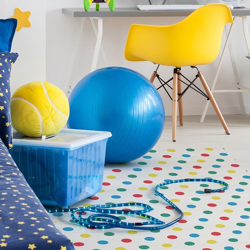 Alfombra Vinílica Infantil Polka Dots dormitorio