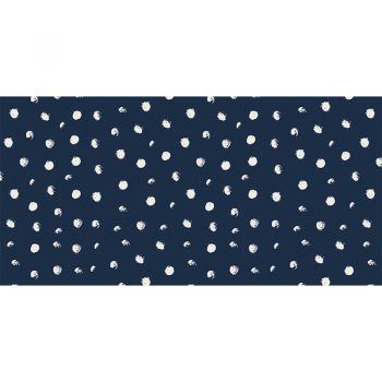 Alfombra Vinílica Infantil Polka Dots Blue 97x48