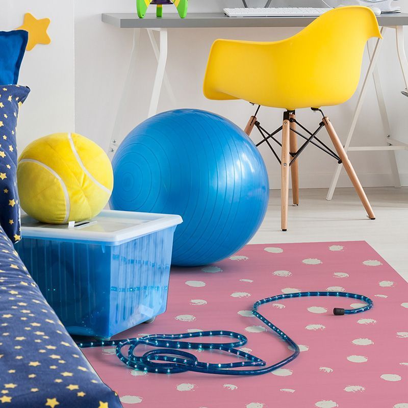 Alfombra Vinílica Infantil Polka Dots Pink dormitorio Alfombra Vinílica Infantil Polka Dots Pink dormitorio