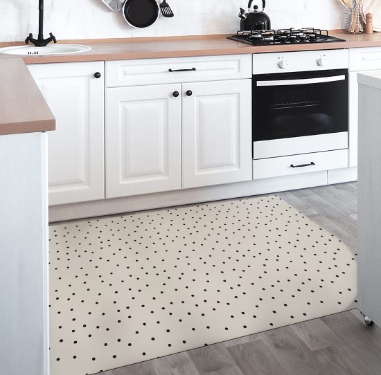 Tapis vinyle Points cuisine