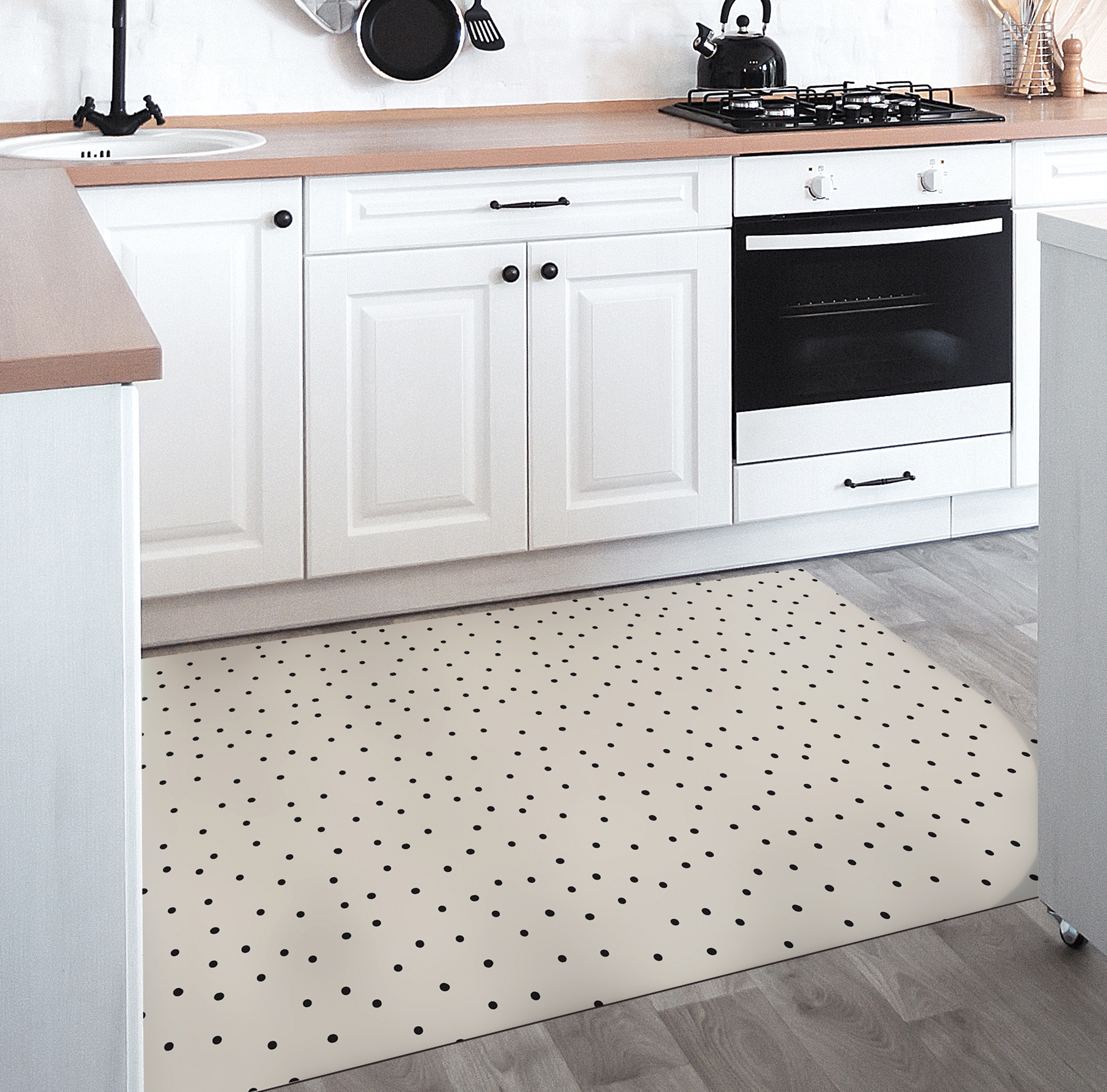 Tapis vinyle Points cuisine Tapis vinyle Points cuisine