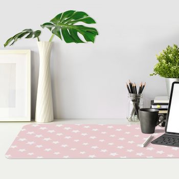 Tapis de bureau avec design exclusif Pink Stars