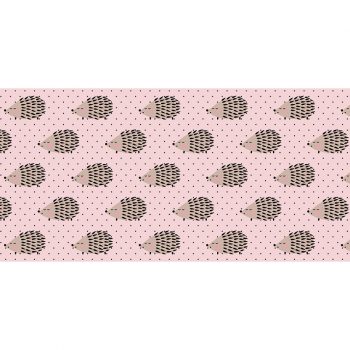 Tapis Vinyle Enfants Hérissons roses 97 x 48 cm