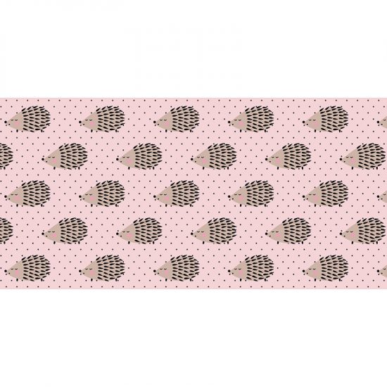 Tapis Vinyle Enfants Hérissons roses 97 x 48 cm