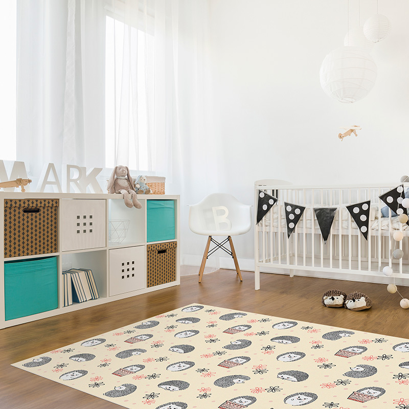 Tapis Vinyle Enfants Hérissons party chambre Tapis Vinyle Enfants Hérissons party chambre