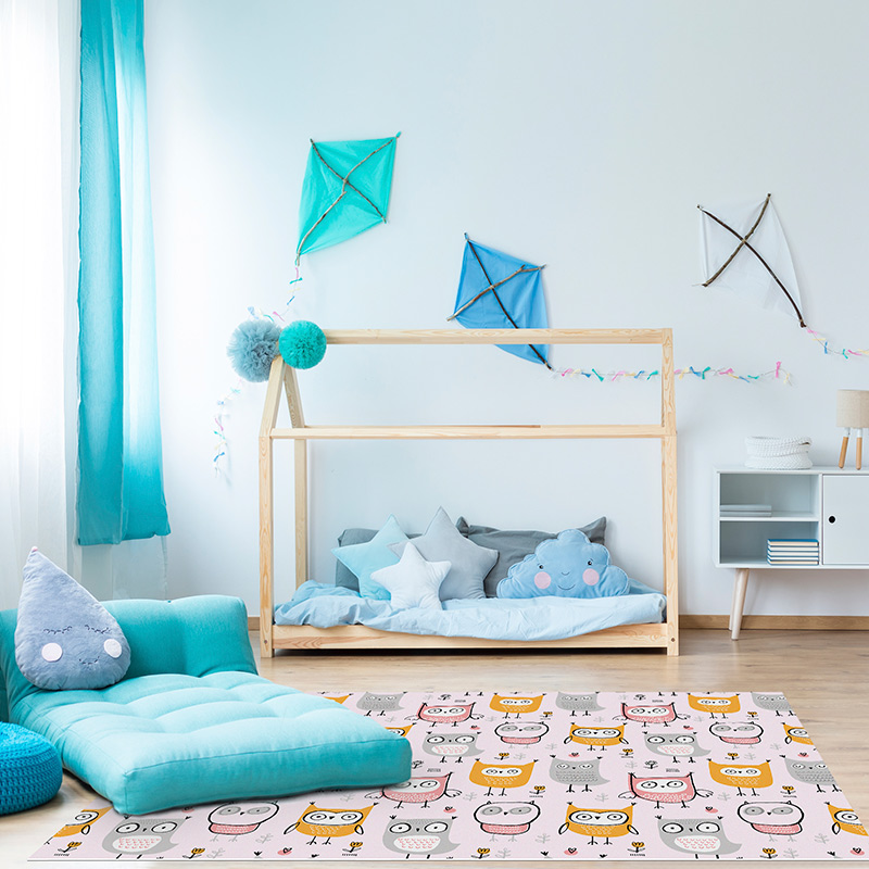 Tapis Vinyle Enfants Hiboux Chambre Tapis Vinyle Enfants Hiboux Chambre