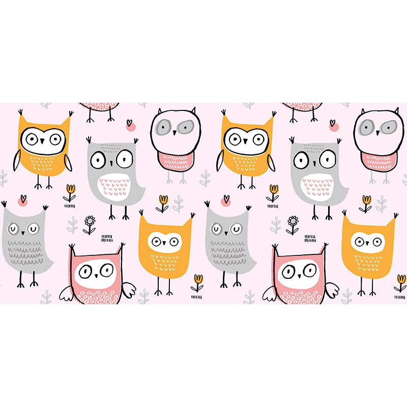 Tapis Vinyle Enfants Hiboux 97 x 48 cm Tapis Vinyle Enfants Hiboux 97 x 48 cm