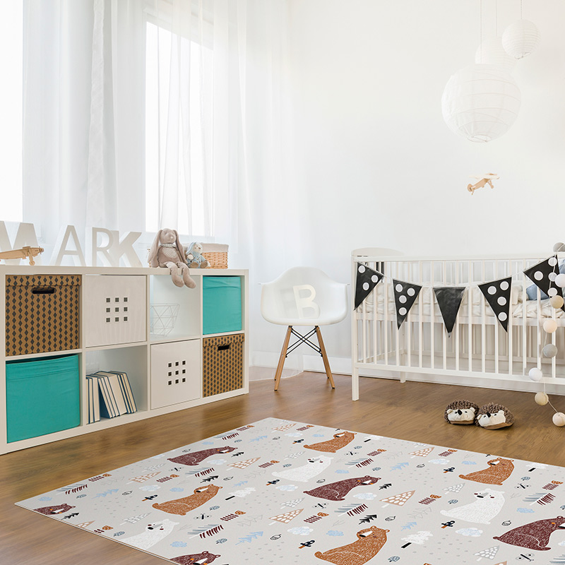 Tapis Vinyle Enfants Ours  chambre Tapis Vinyle Enfants Ours chambre