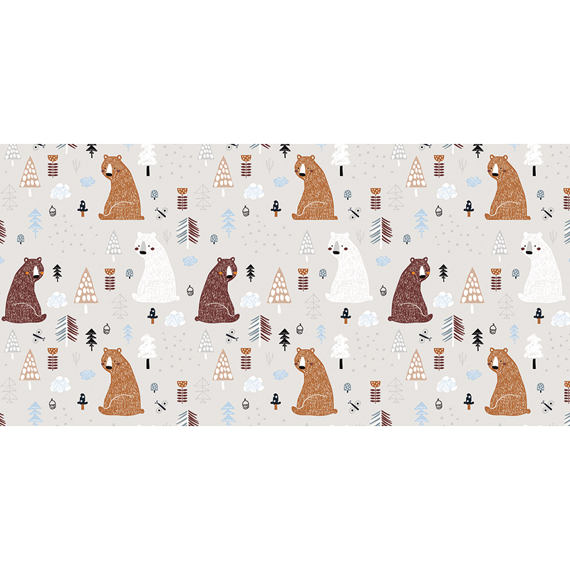 Tapis Vinyle Enfants Ours  97 x 48 cm Tapis Vinyle Enfants Ours 97 x 48 cm