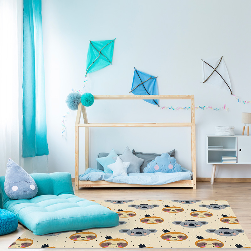 Tapis Vinyle Enfants Happy Koala chambre Tapis Vinyle Enfants Happy Koala chambre