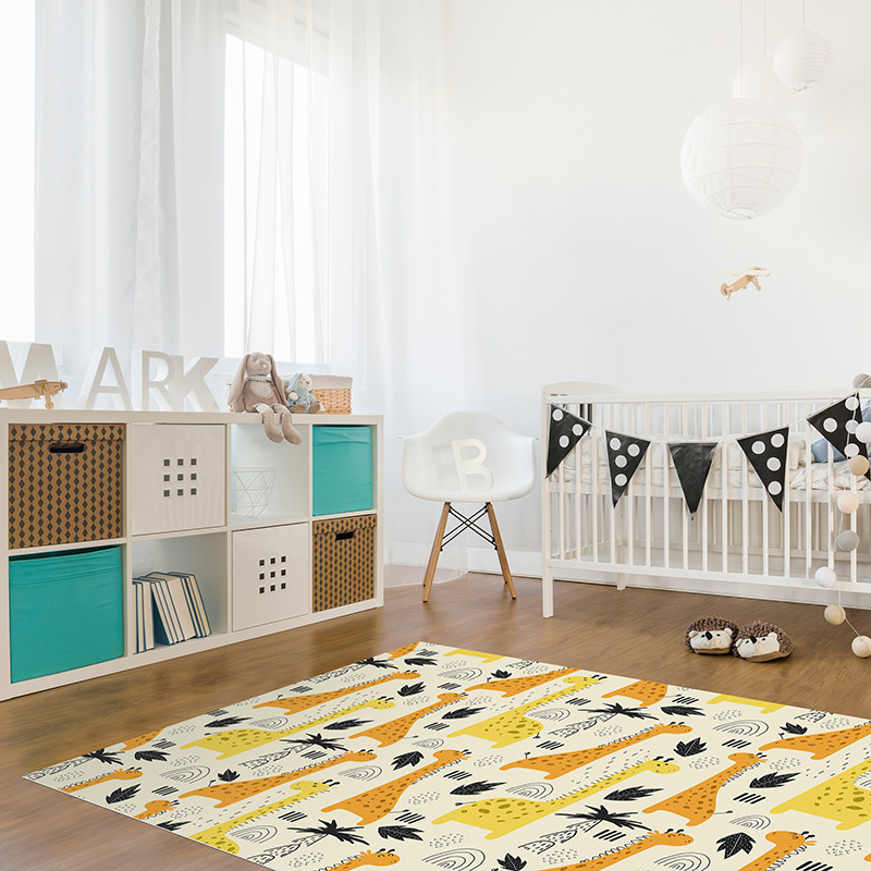 Tapis Vinyle Enfants Girafe arc-en-ciel chambre Tapis Vinyle Enfants Girafe arc-en-ciel chambre