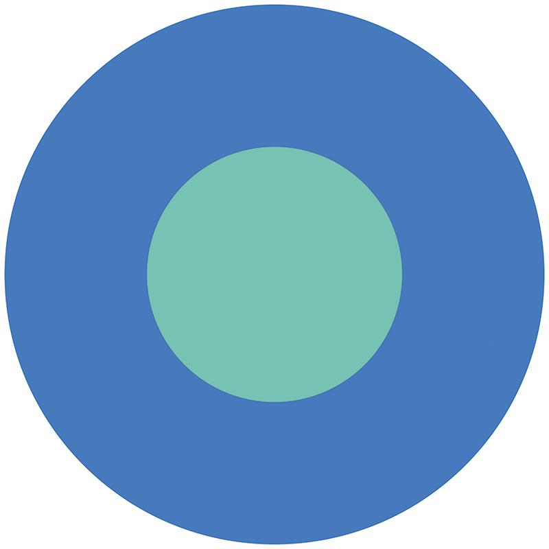 Tapis Vinyle Enfants rond Bleu et turquoise 60 x 60 cm Tapis Vinyle Enfants rond Bleu et turquoise 60 x 60 cm