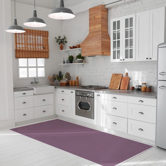 tapis vinyle mauve cuisine