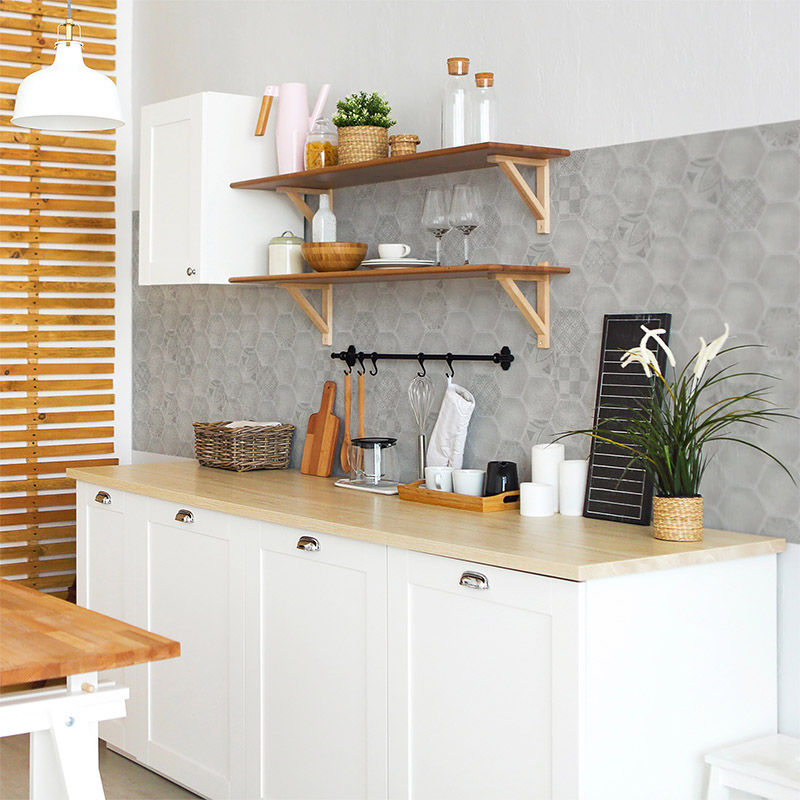 Interior,Of,Empty,Modern,White,Kitchen,With,Various,Objects,On