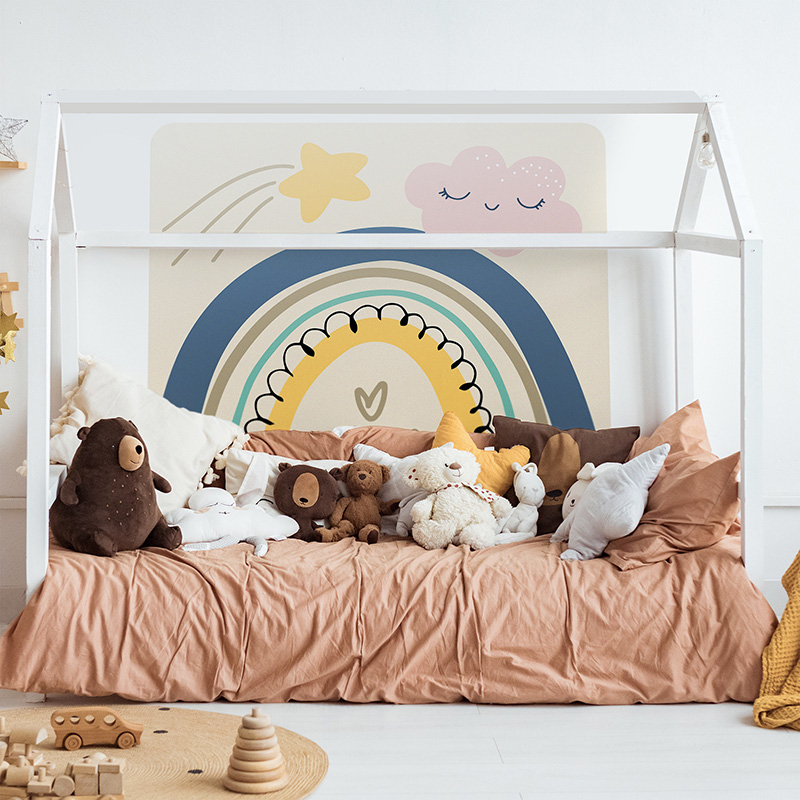 Interior,Of,The,Children's,Room.,Soft,Bed,And,Lots,Of