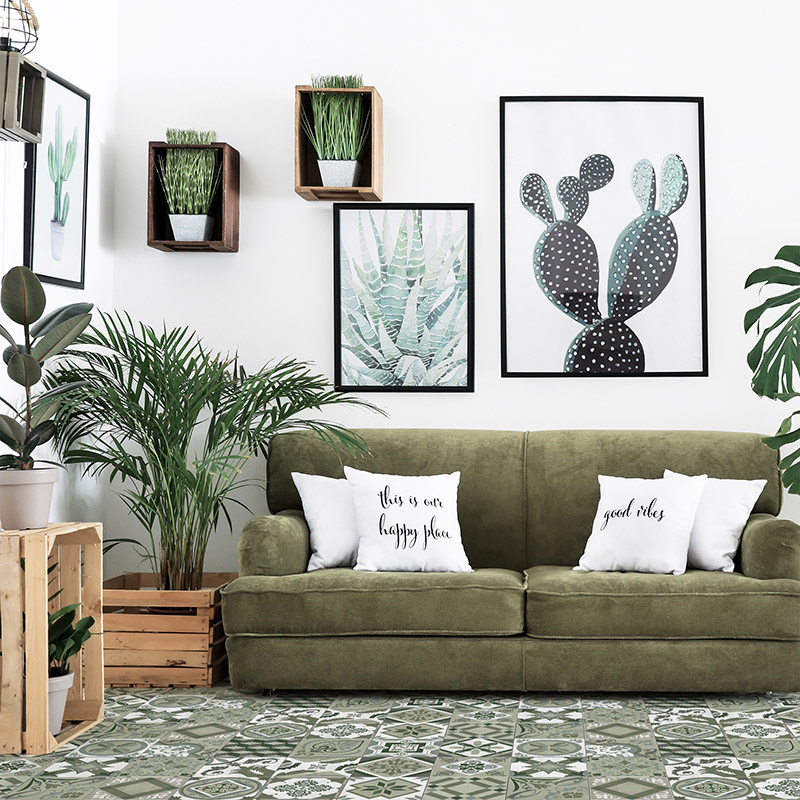 Interior,Of,Modern,Room,With,Comfortable,Sofa,And,Houseplants