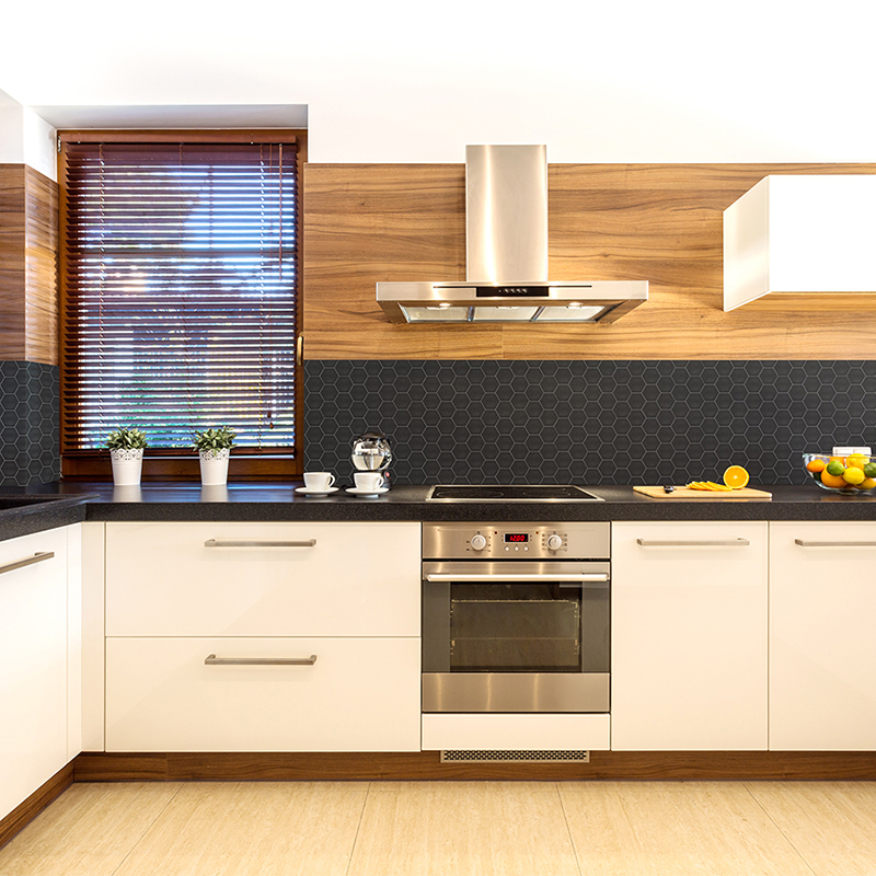 Horizontal,View,Of,Modern,Furniture,In,Luxury,Kitchen