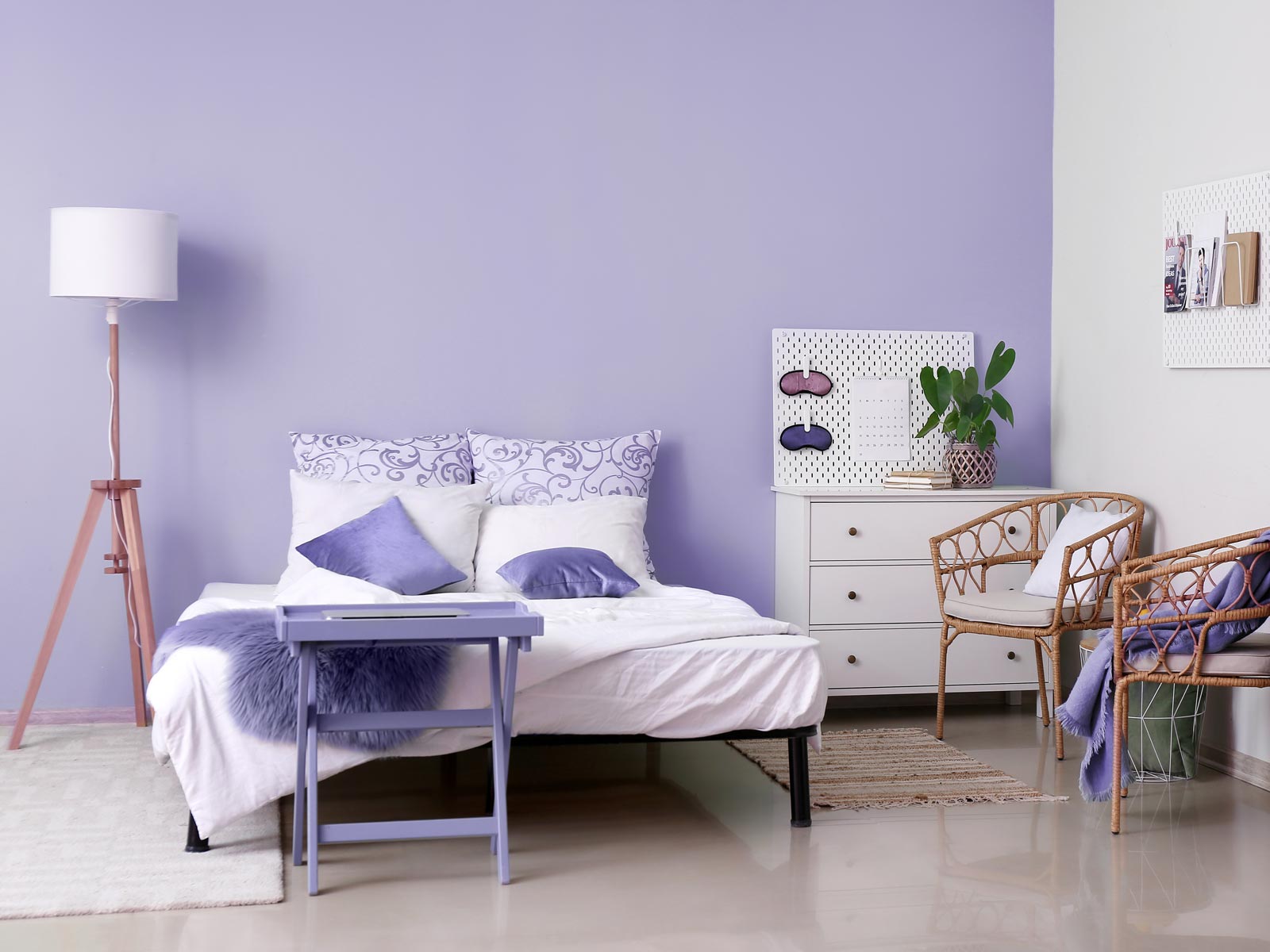 chambre lilas