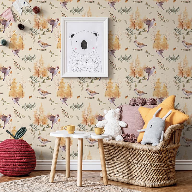 Stylish,Scandinavian,Interior,Of,Kid,Room,With,Mock,Up,Poster