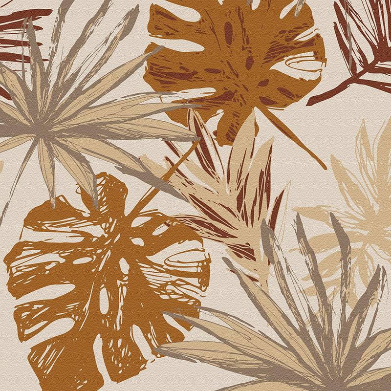 Decorative,Tropical,Botanical,Leaves,-,Interior,Wallpaper,-,Seamless,Background