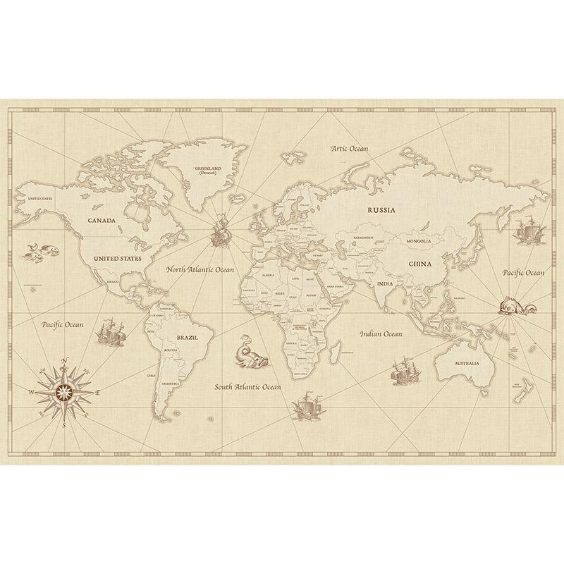 Tropical,Trees,And,Leaves,Wallpaper,Design,In,Foggy,Forest,-