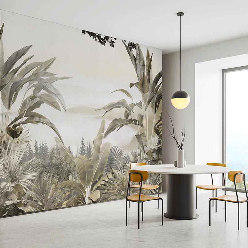 White,Kitchen,Interior,With,Chairs,And,Dining,Table,,Side,View,