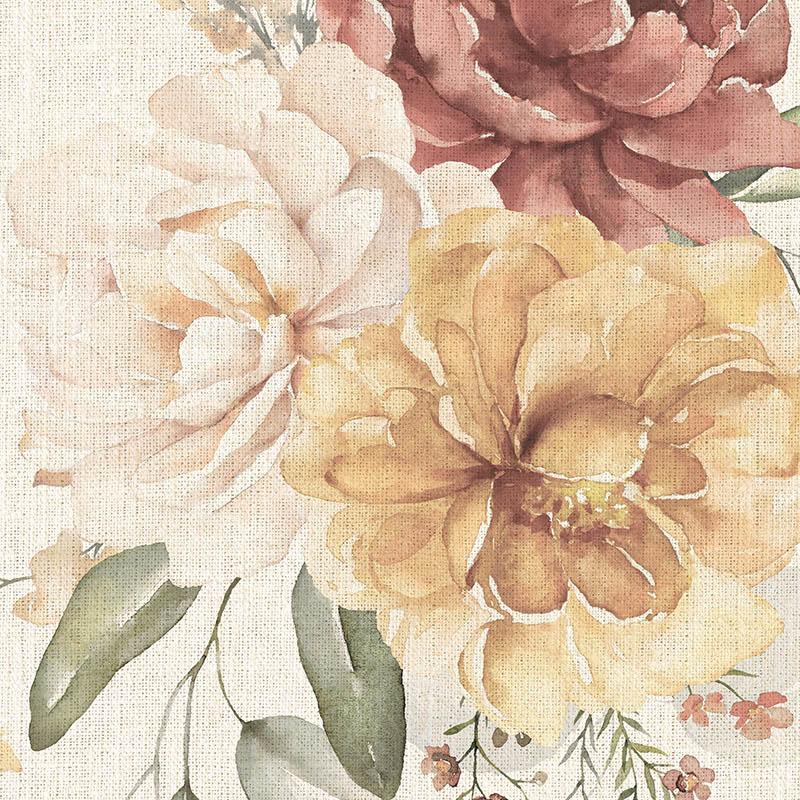 Tropical,Trees,And,Leaves,Wallpaper,Design,In,Foggy,Forest,-