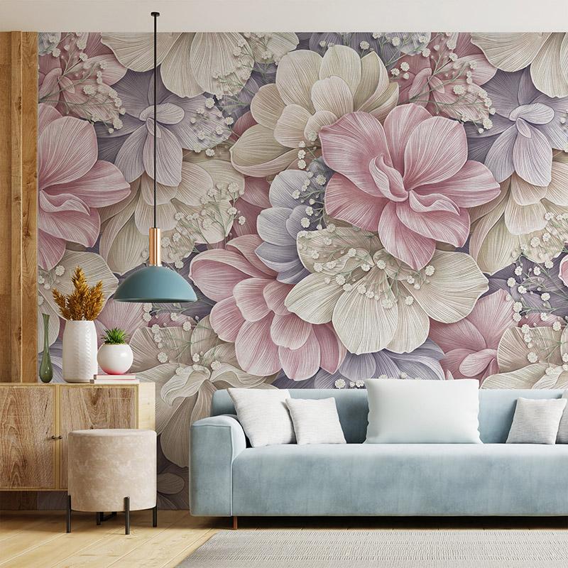 White,Wall,Living,Room,Have,Sofa,And,Decoration,3d,Rendering